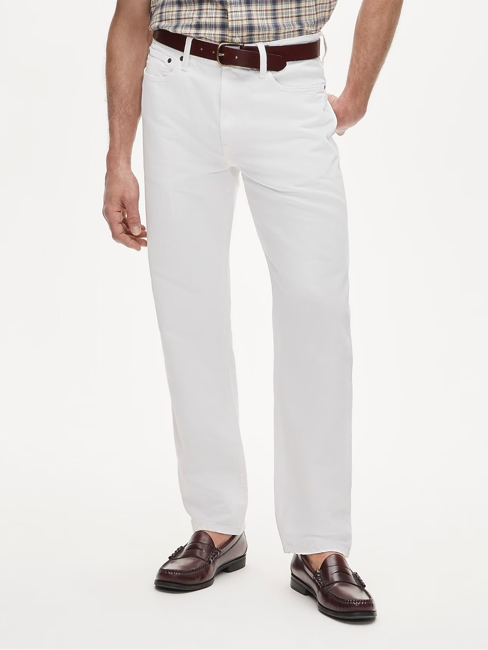 J. Crew Classic Straight summerweight jean cotton-linen blend 34 NWT $178
CU227